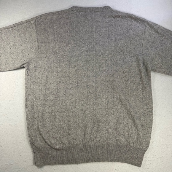 I LEVRIERI Men’s Medium Gray Cashmere Silk Crewneck Sweater Italy - Picture 3 of 11